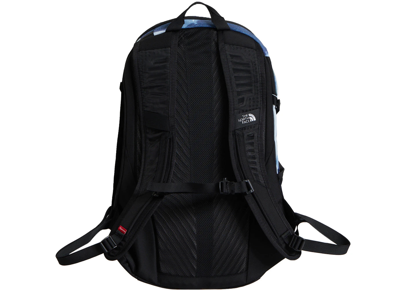 supreme the north face bleached denim print pocono backpack indigo 
