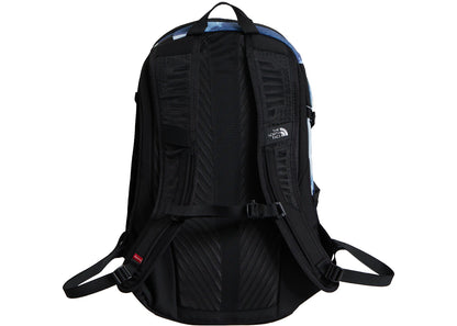 supreme the north face bleached denim print pocono backpack indigo 