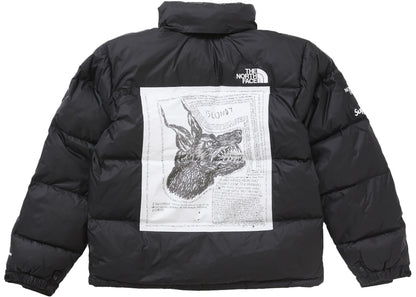 supreme the north face nuptse jacket black