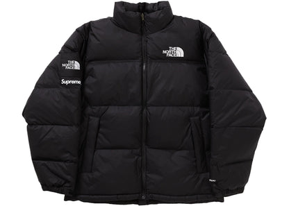 supreme the north face split nuptse jacket black