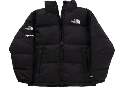 supreme the north face split nuptse jacket black