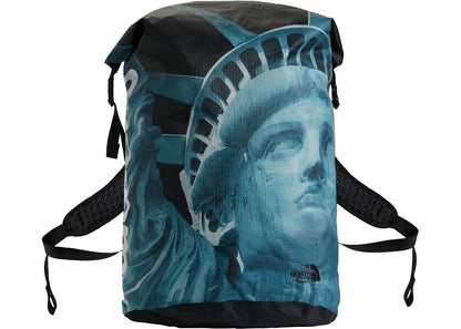 supreme the north face statue of liberty waterproof backpack black 
