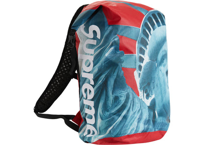 supreme the north face statue of liberty waterproof backpack red 