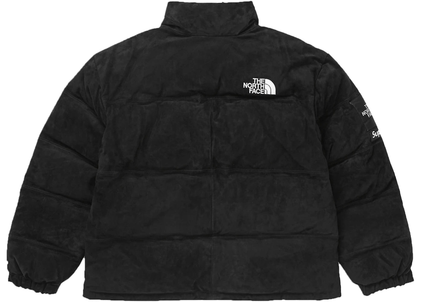 supreme the north face suede nuptse jacket black