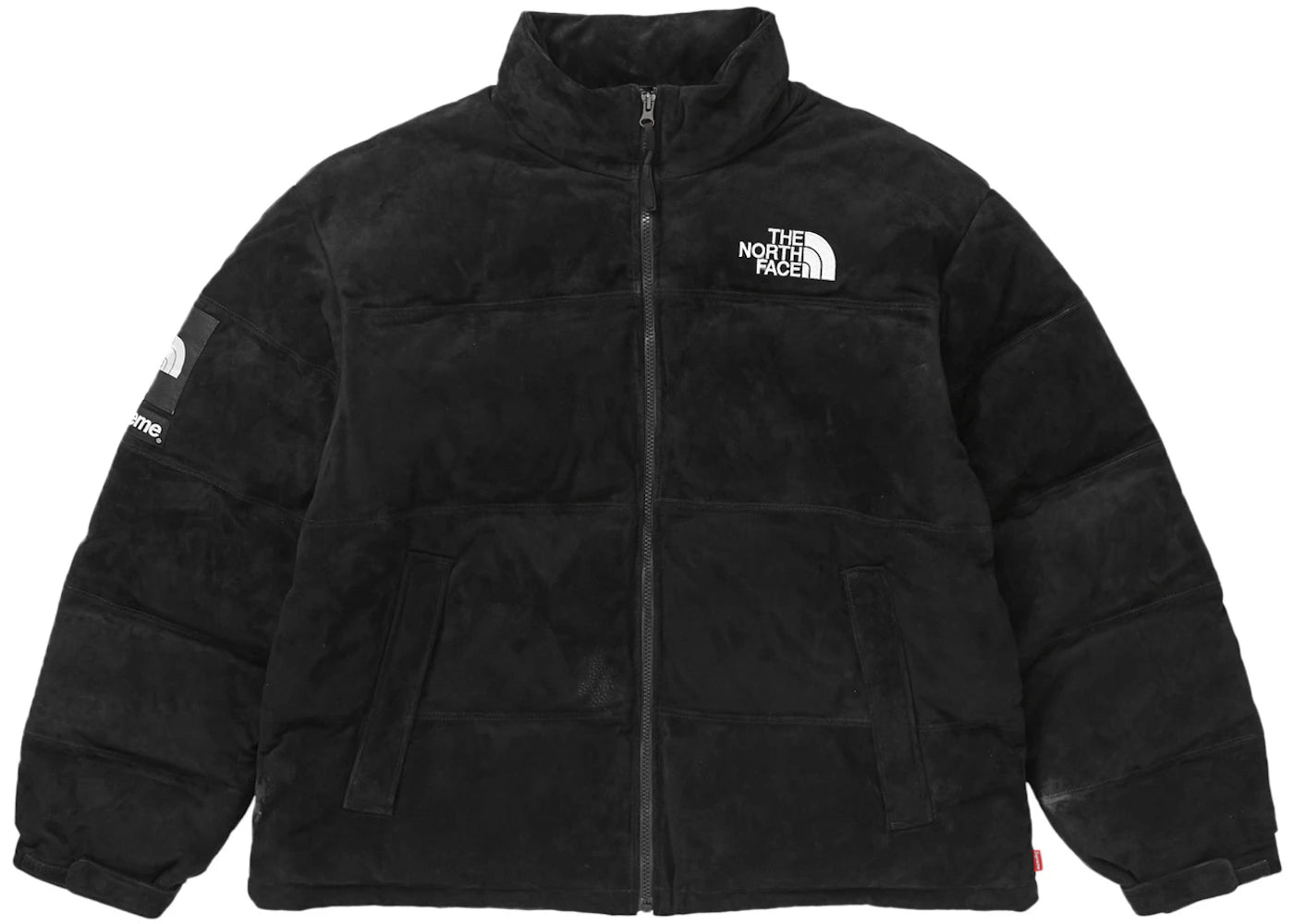supreme the north face suede nuptse jacket black