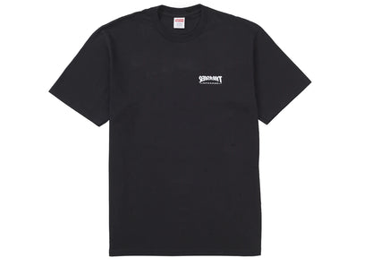 supreme thrasher cross tee black