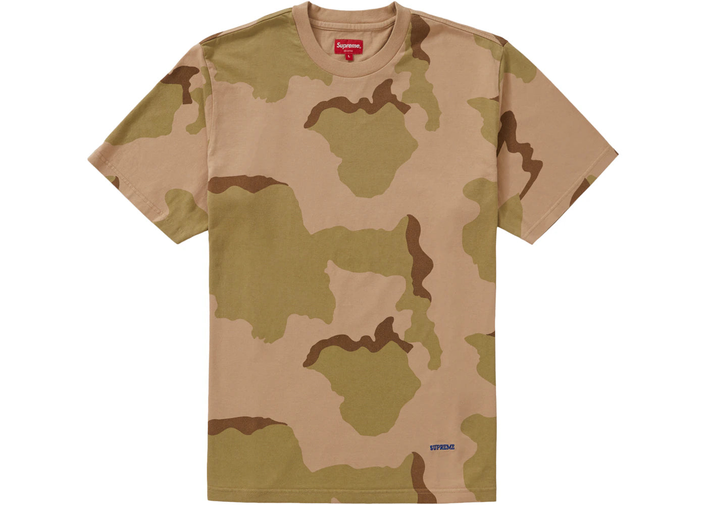 supreme university s/s top desert camo
