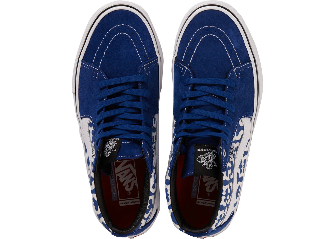 vans skate grosso mid supreme monogram s logo royal