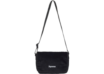 Supreme Velvet Small Messenger Bag Black
