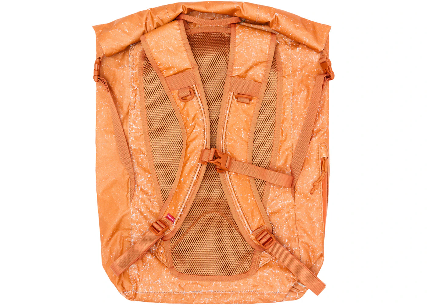 supreme waterproof reflective speckled backpack orange 