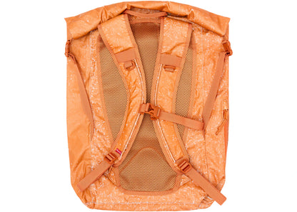supreme waterproof reflective speckled backpack orange 