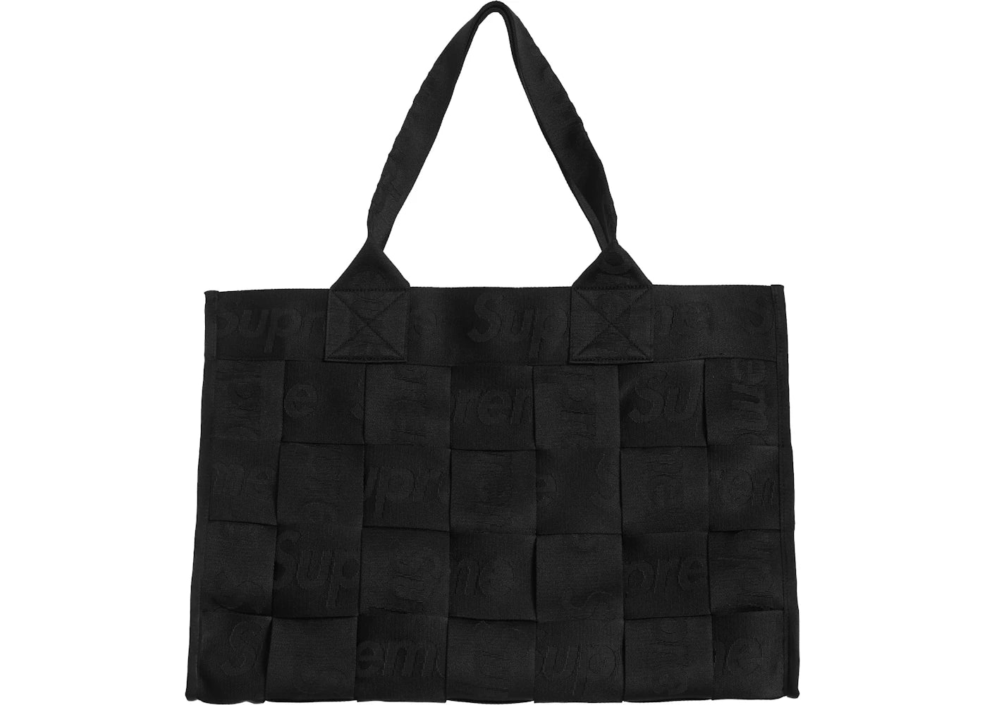 Supreme Woven Large Tote Bag Black