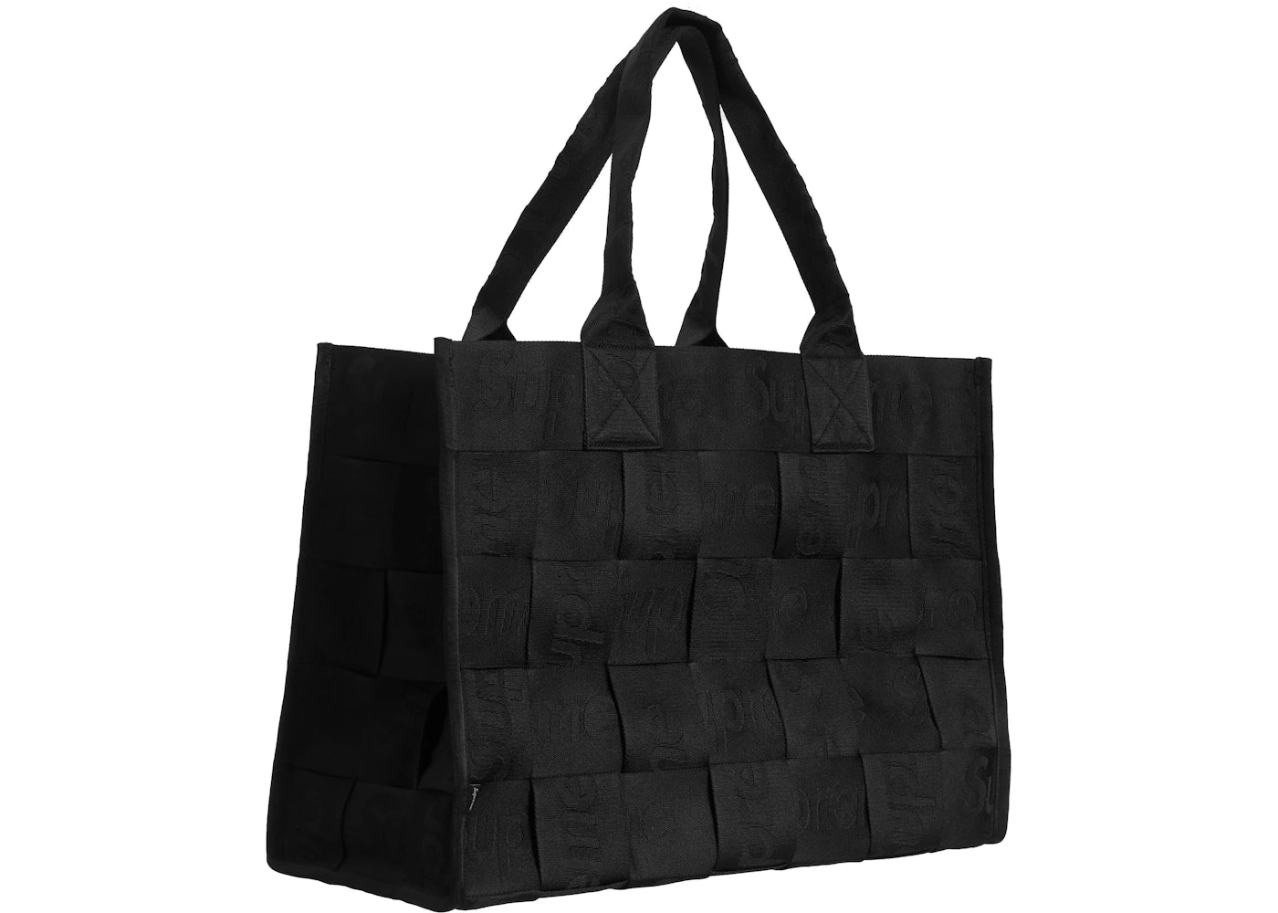 Supreme Woven Large Tote Bag Black
