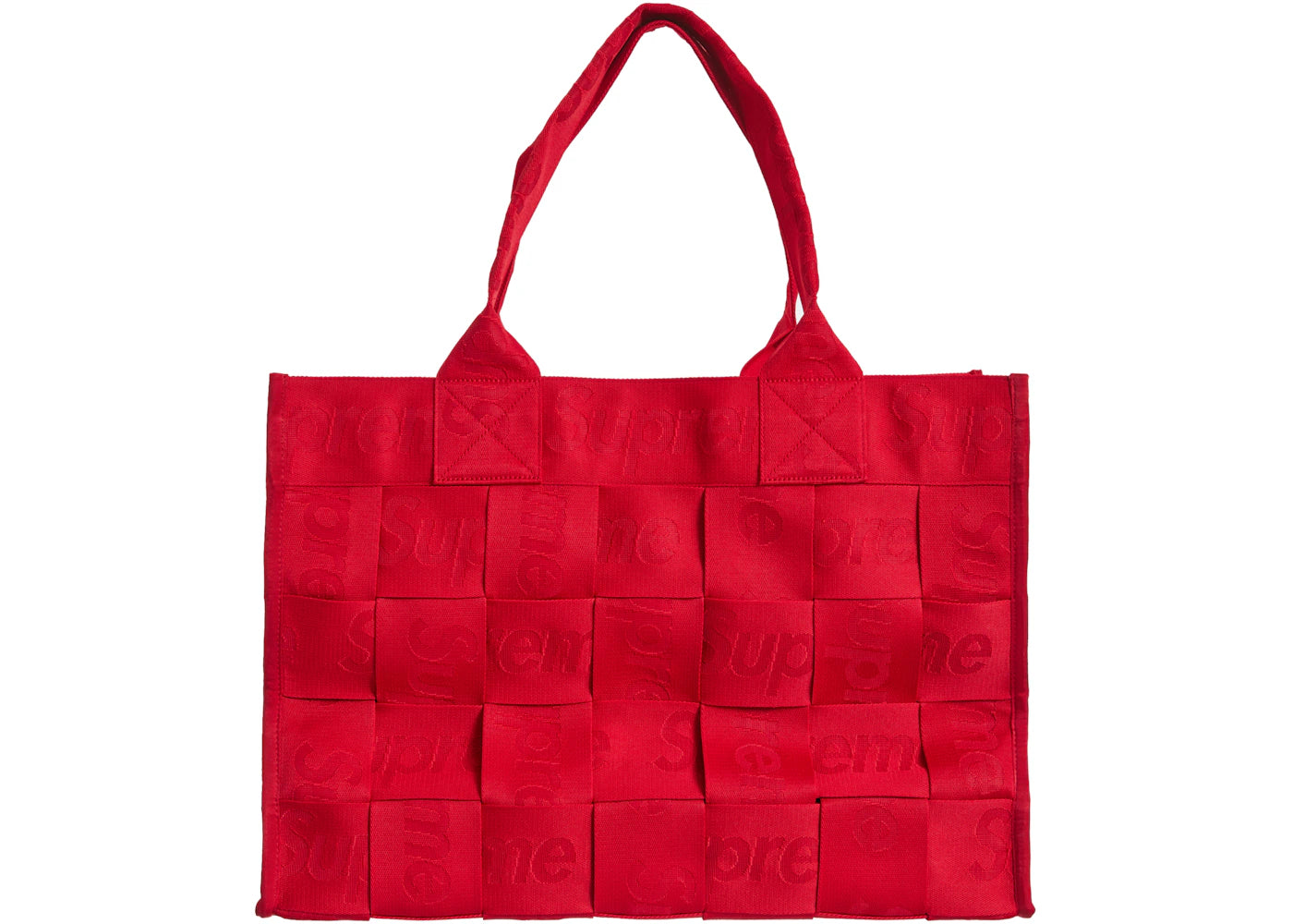 Supreme Woven Large Tote Bag Red