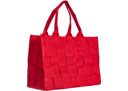 Supreme Woven Large Tote Bag Red