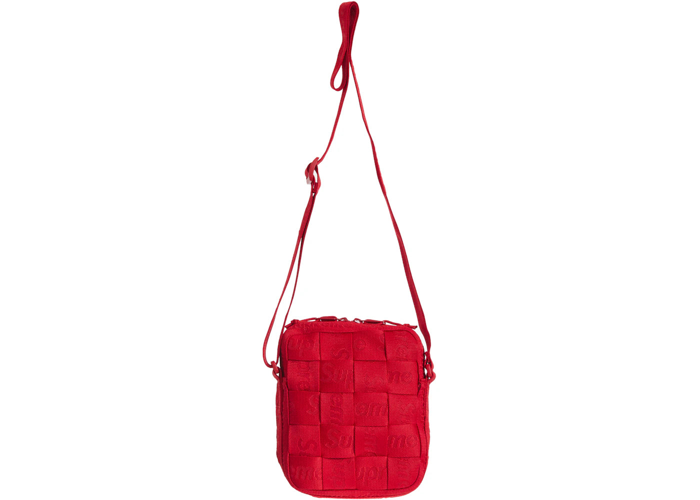 Supreme Woven Shoulder Bag Red