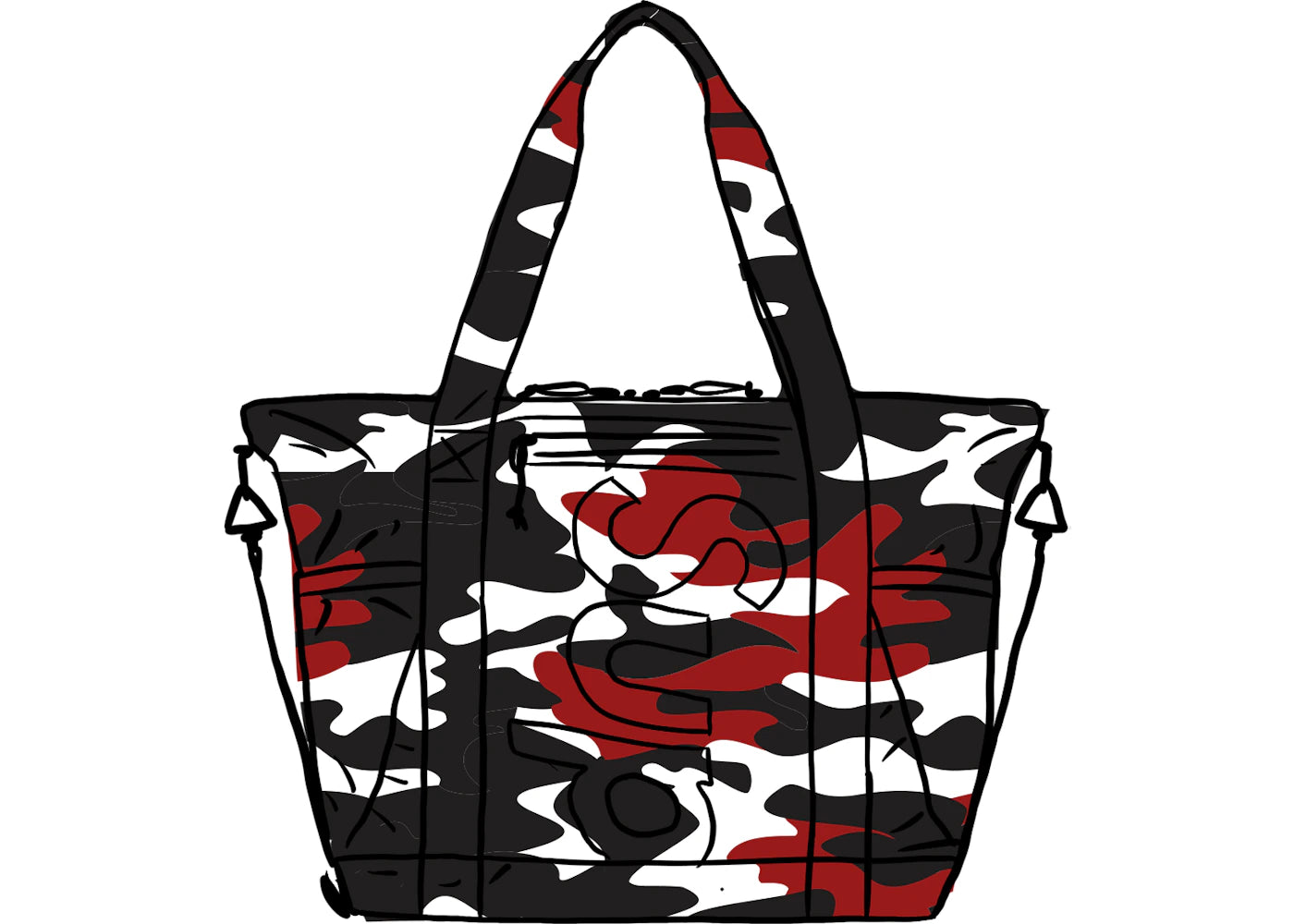 Supreme Zip Tote (Ss21) Red Camo
