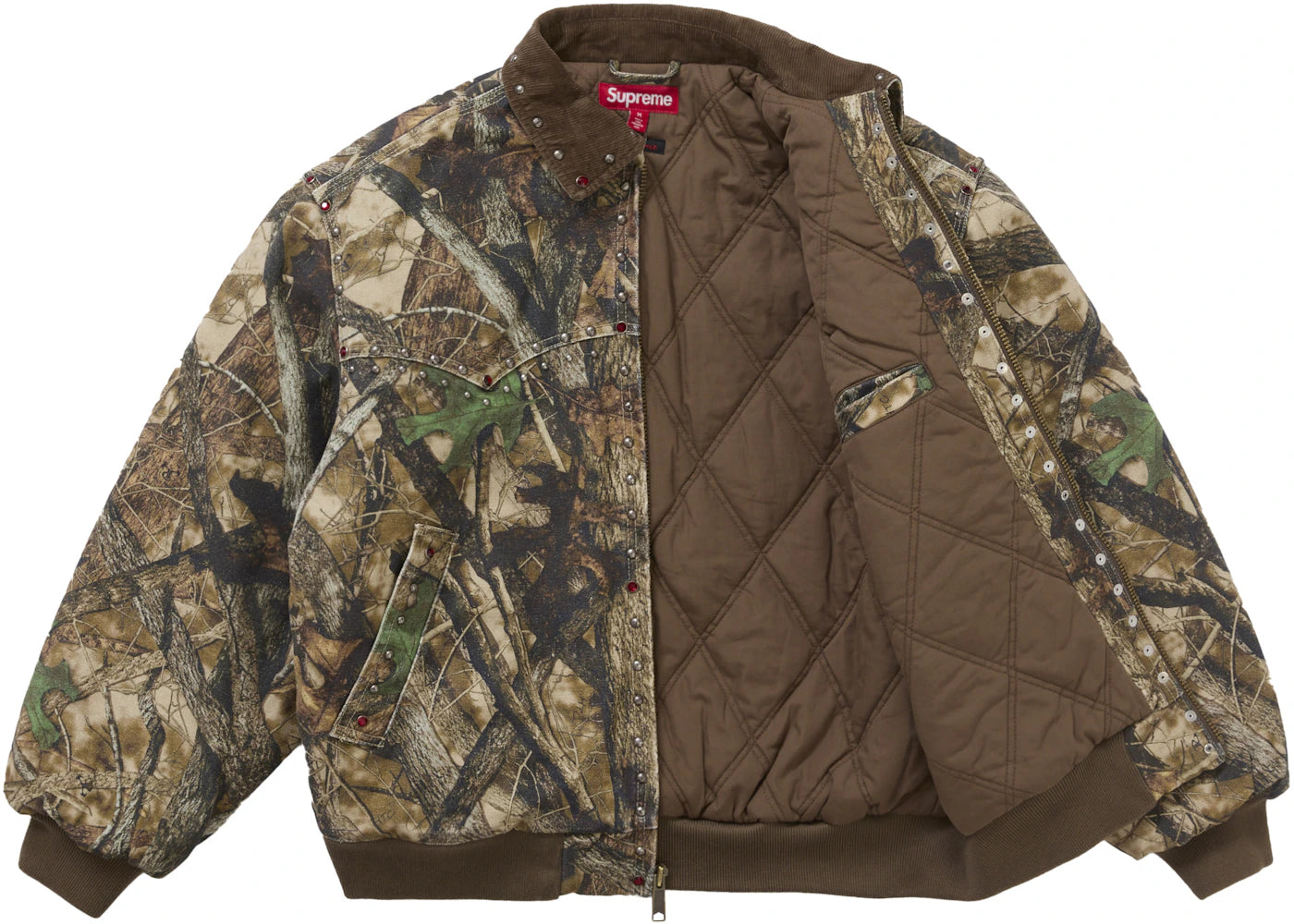 supreme b.b. simon studded work jacket truetimber htc fall camo