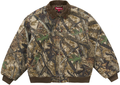 supreme b.b. simon studded work jacket truetimber htc fall camo