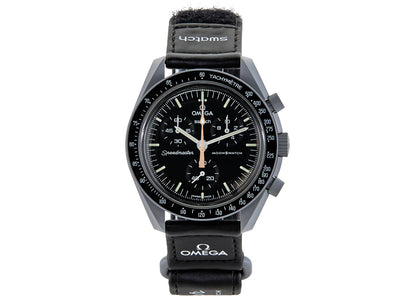 Swatch x Omega Bioceramic MoonSwatch Mission to Moon Gold, side profile