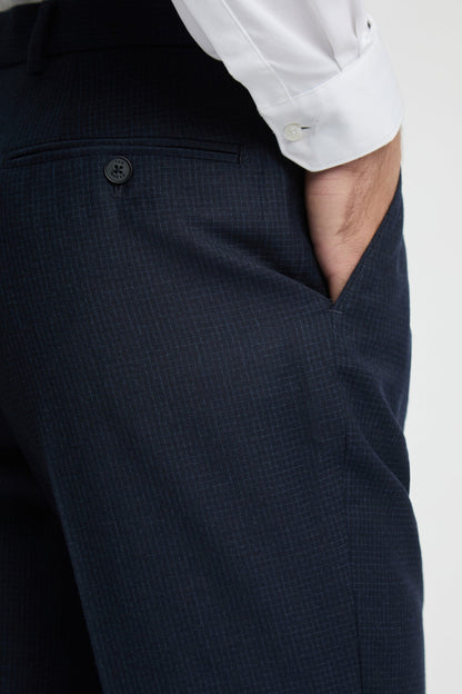 Ted Baker Canists Grid Check Regular Fit Suit Trousers