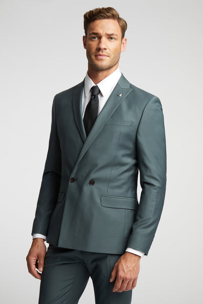 Ted Baker Lunanjt Double Breasted Wool Blend Suit Jacket