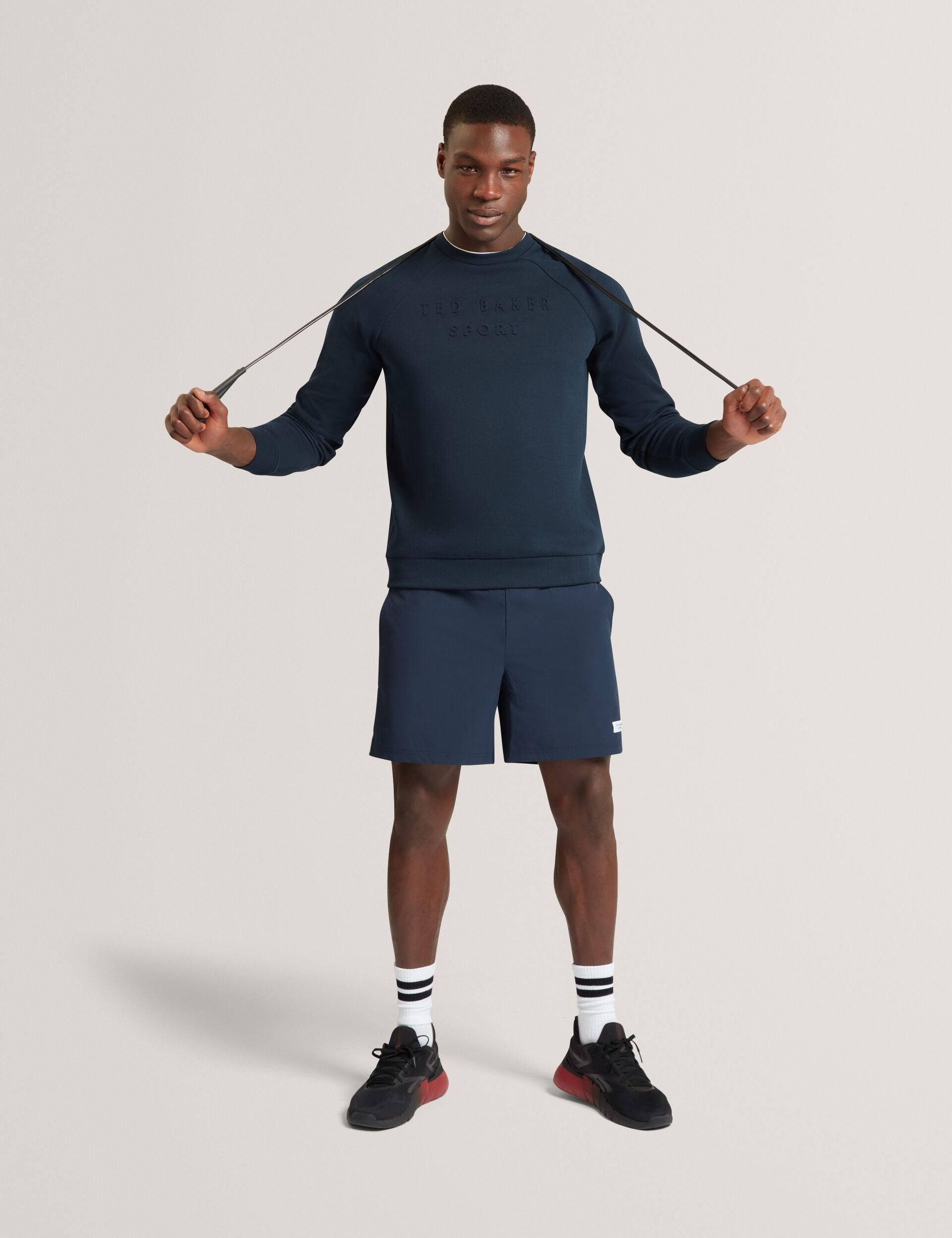 Ted Baker Craig Embossed Logo Crew Neck Training Sweatshirt