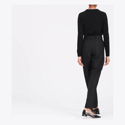 Tory Burch Georgia Pointed Toe Flat PERFECT BLACK