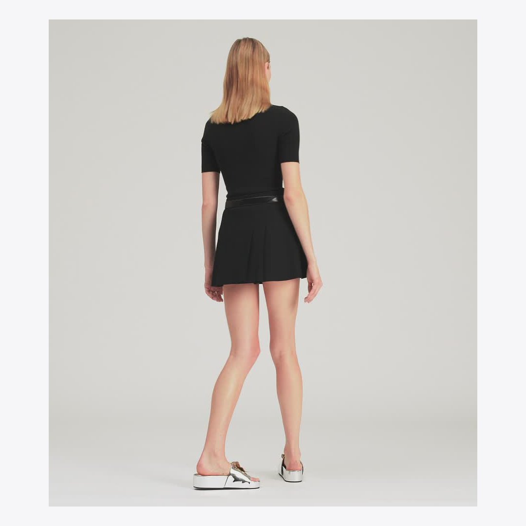 Tory Burch Patos Mismatched Platform Slide ARGENTO