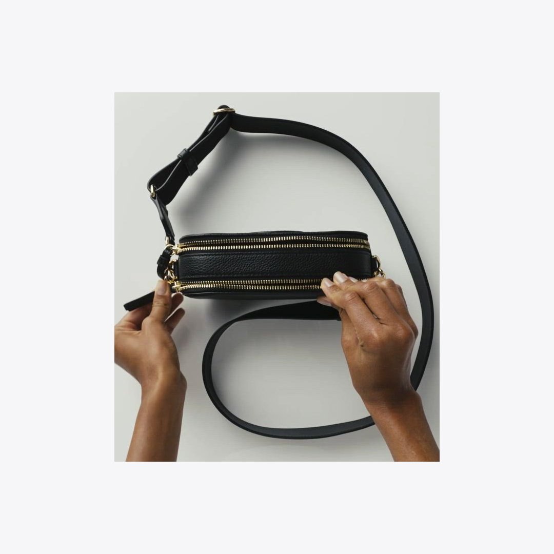 Tory Burch Mini Miller Raffia Crossbody Bag Natural