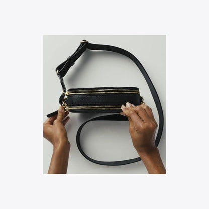 Tory Burch Mini Miller Raffia Crossbody Bag Natural