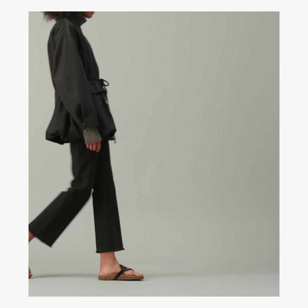 Tory Burch Miller Cloud Sandal PERFECT BLACK / Natural