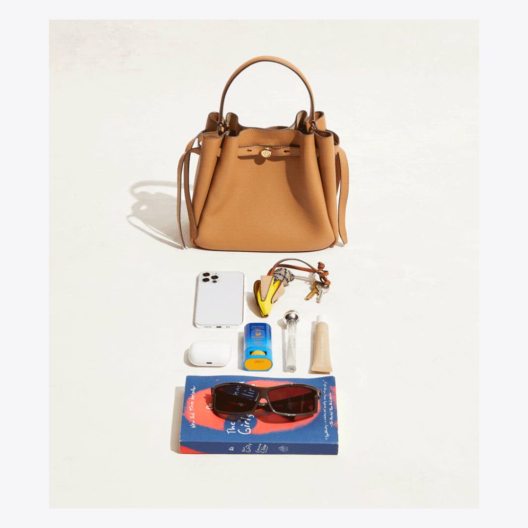 Tory Burch Romy Bucket Bag Tiramisu