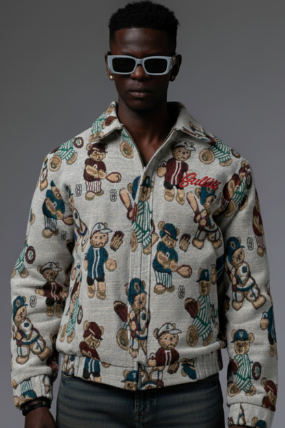 TEDDY JACQUARD JACKET