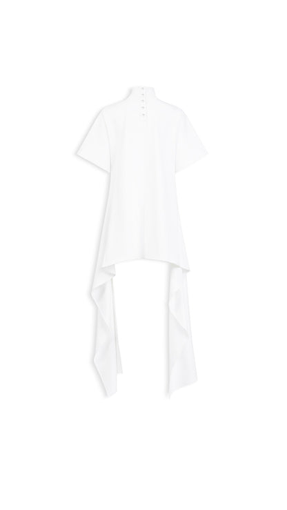 Alaïa Asymmetric Cotton Jersey T-Shirt