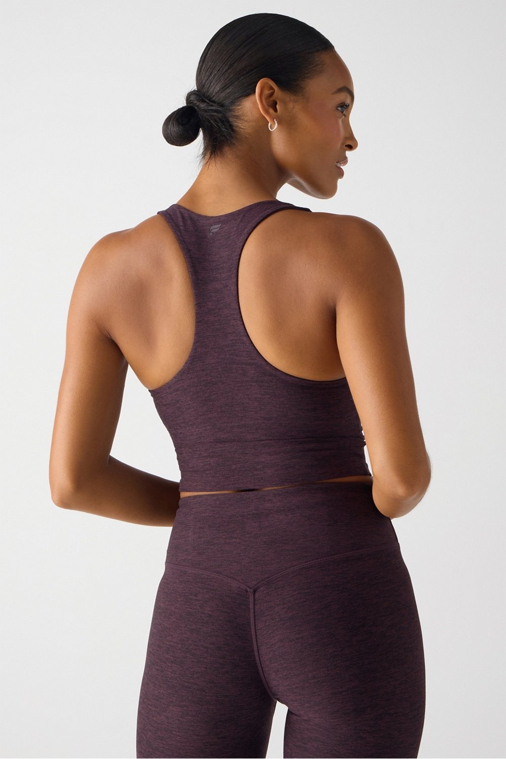 Fabletics HeatherFlex Anywhere Cropped Built-In Bra Tank