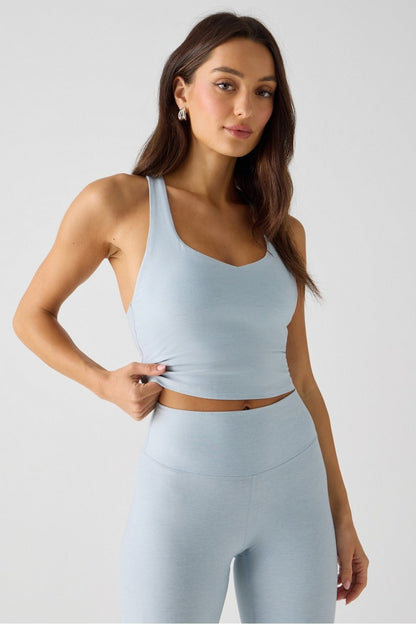 Fabletics HeatherFlex Anywhere Cropped Built-In Bra Tank
