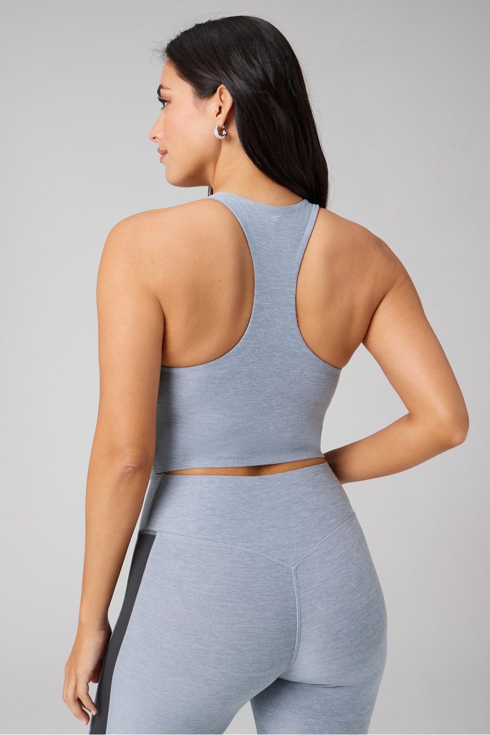 Fabletics HeatherFlex Anywhere Cropped Built-In Bra Tank