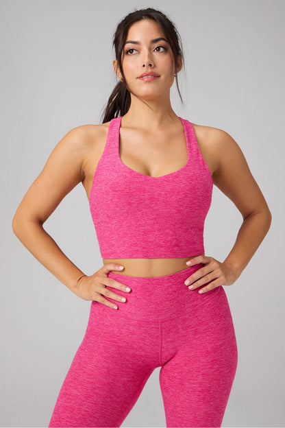 Fabletics HeatherFlex Anywhere Cropped Built-In Bra Tank