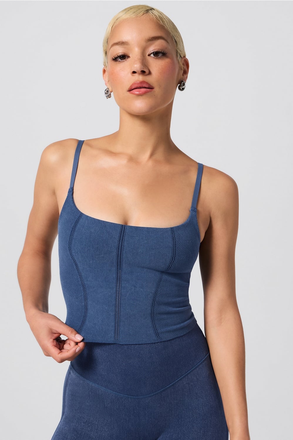 Fabletics Denim Look Built-In Bra Cami