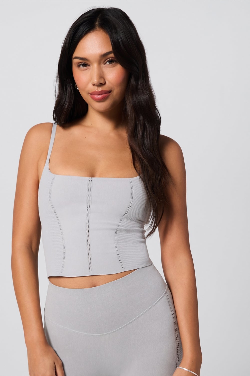 Fabletics Denim Look Built-In Bra Cami