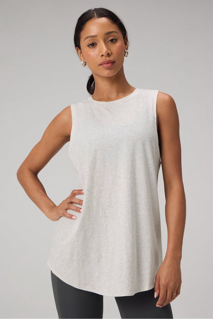 Fabletics 100% Cotton Oversized Muscle Tank