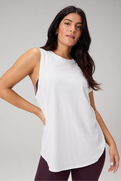 Fabletics 100% Cotton Oversized Muscle Tank
