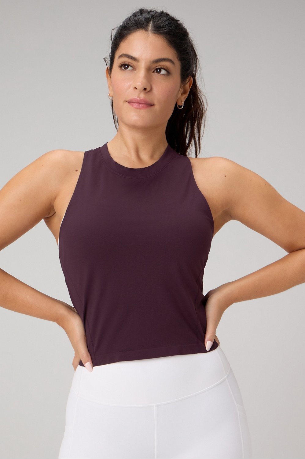 Fabletics Feather Tech+ Racerback Cropped Tank