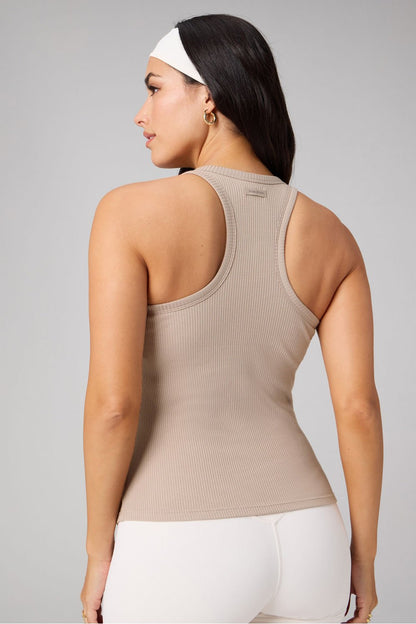 Fabletics Modal Rib High Neck Built-In Bra Tank
