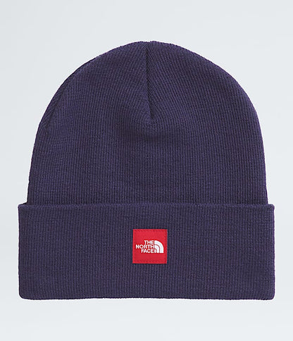 The North Face TNF Red Box Beanie Eternal Purple Lunar Blue