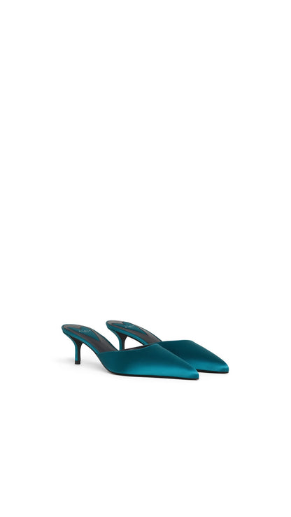 Alaïa Le Cœur Mules In Satin