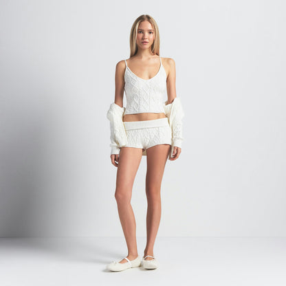 Skims Sweater Knits Cable Knit Cami Ivory