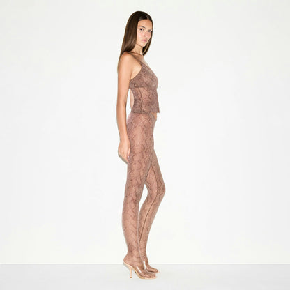 Skims Milky Sheer Cami Jasper Snake Print