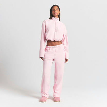Skims Outdoor Fleece Half Zip Pullover Cherry Blossom